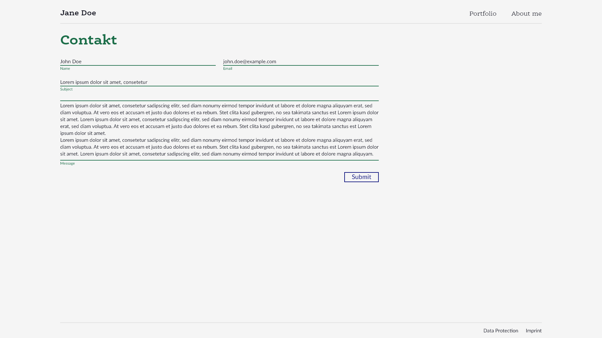 Jane Doe Illustrations – Contact form