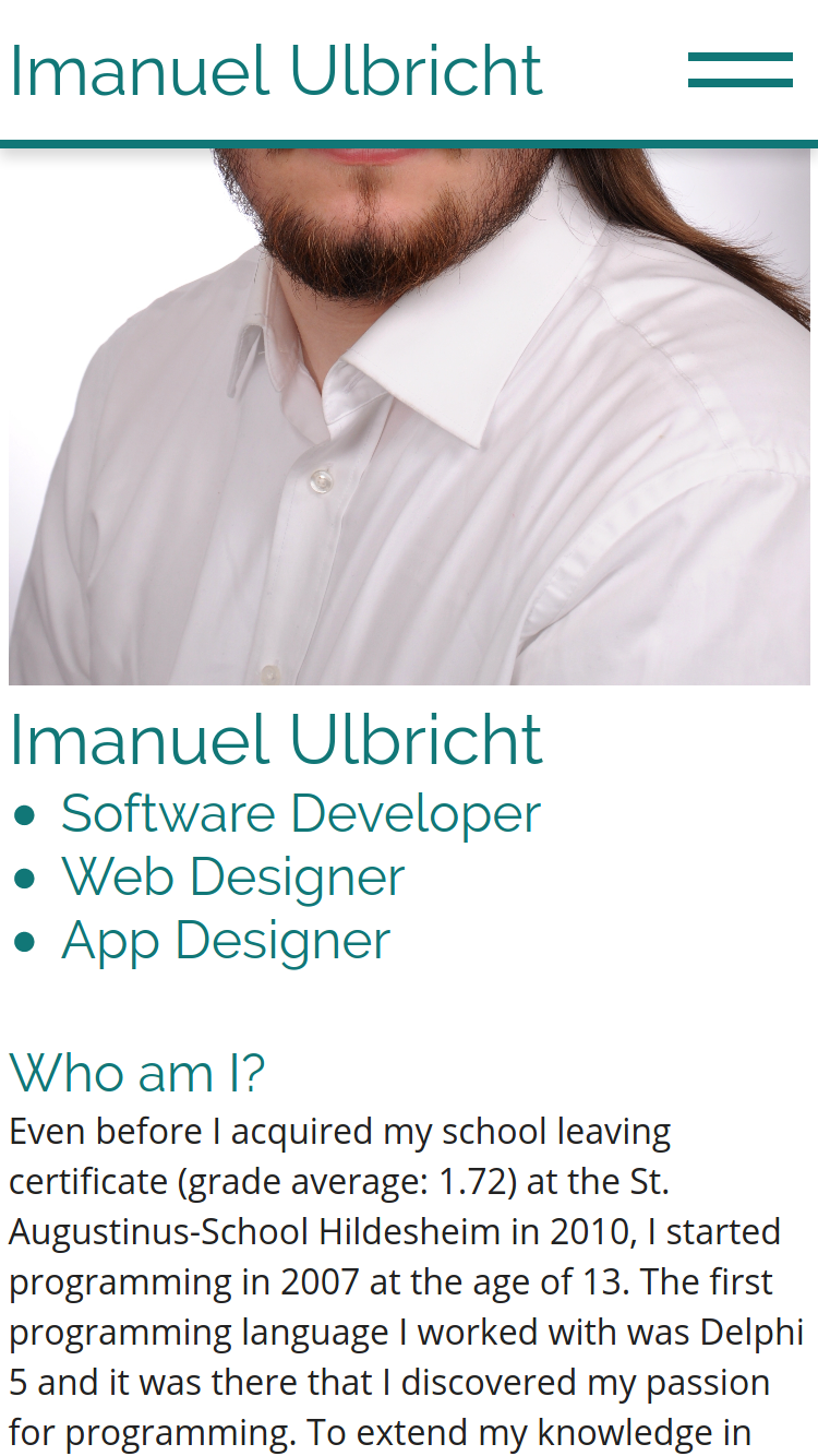 imanuel.ulbricht.codes Mobile – About me