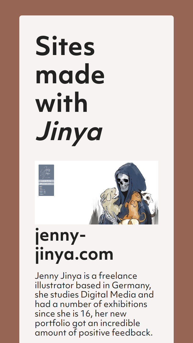 jinya.de Mobile – Projects